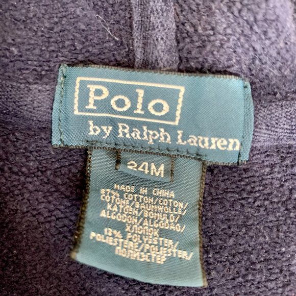 Polo by Ralph Lauren Hooded Varsity Sweater Jacket | 24m - Picture 6 of 8